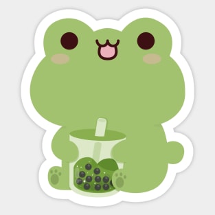 Frog Boba Sticker